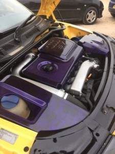 Hydro Dipped Engine Cover Audi TT Purple Playing Cards