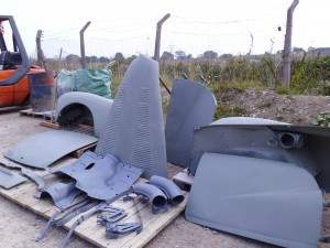 Low Pressure Blasting Glass Grit 1950's Sunbeam Alpine  (7)