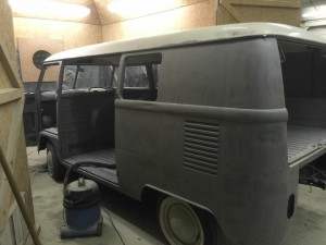 Low Pressure Blasting VW Camper Blasted Side 2