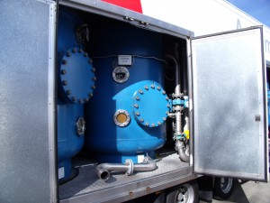 de-ionised water mobile treatment tank 