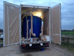 de-ionised water mobile treatment tank 