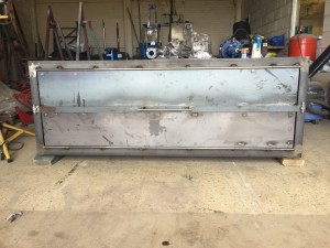 Low Pressure Blasting Fabricated Box Blasted and primed 