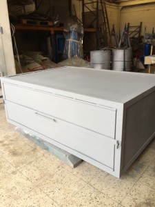 Low Pressure Blasting Fabricated Box Blasted and primed 