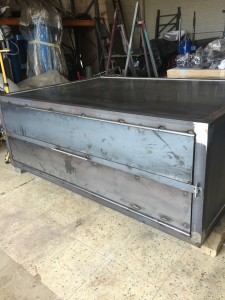 Low Pressure Blasting Fabricated Box Blasted and primed 