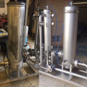 low pressure blasting bead blasting tank refurbishment cylinder refurb